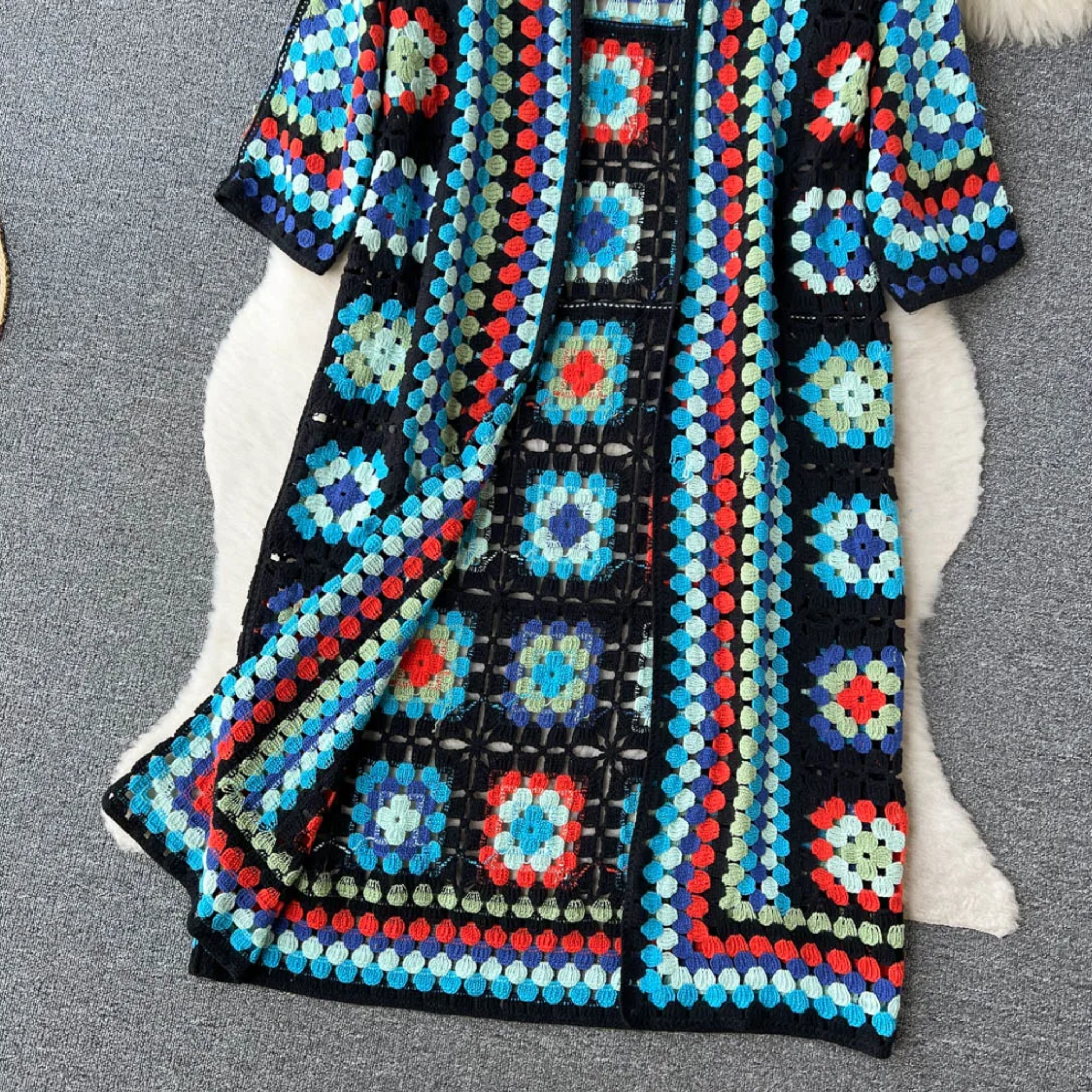 Silvia™ - Farverig strikket cardigan