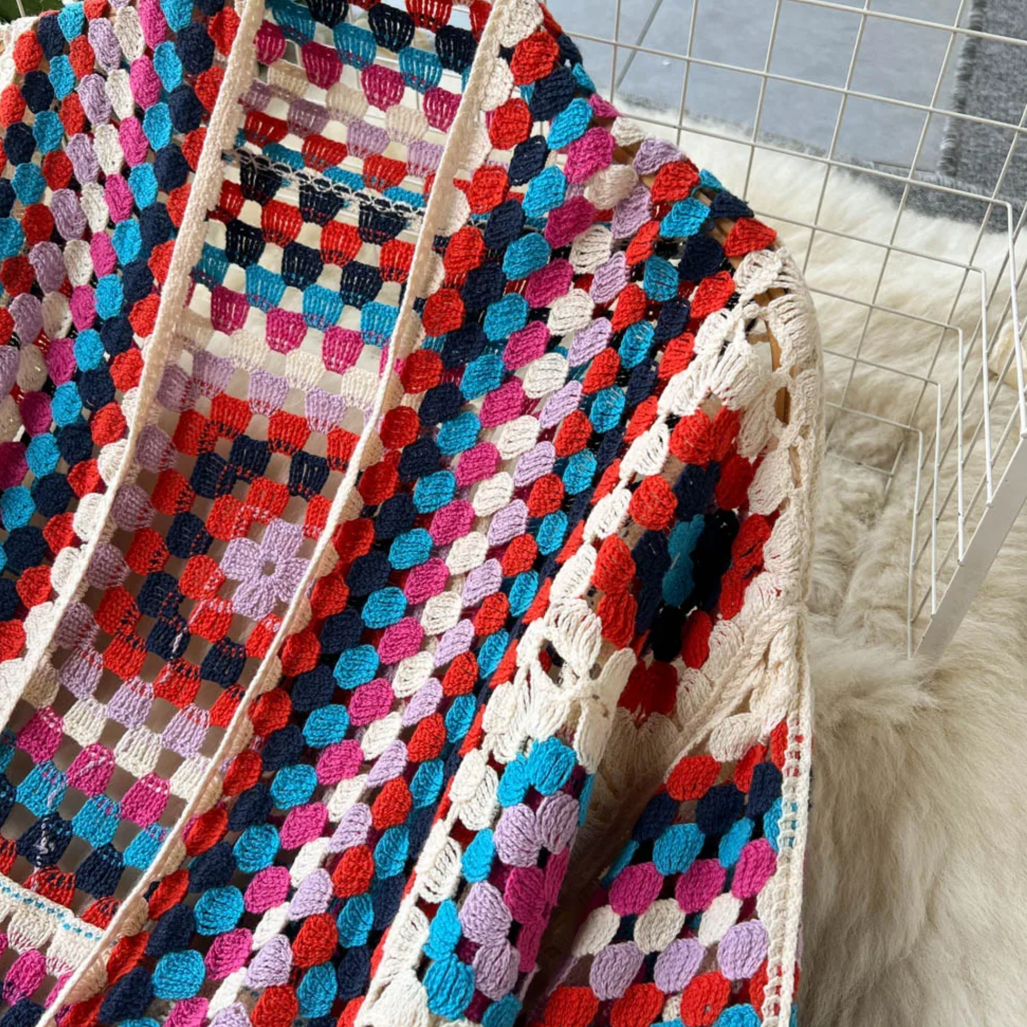 Silvia™ - Farverig strikket cardigan