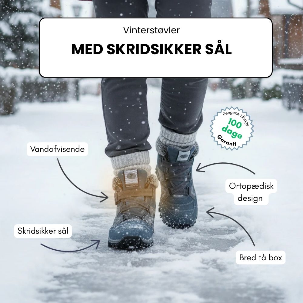 Vinterstøvler – skridsikker sål