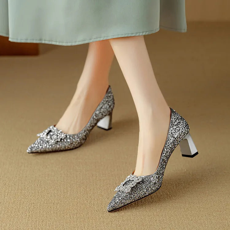 Clara | Gloria Glitter Pumps