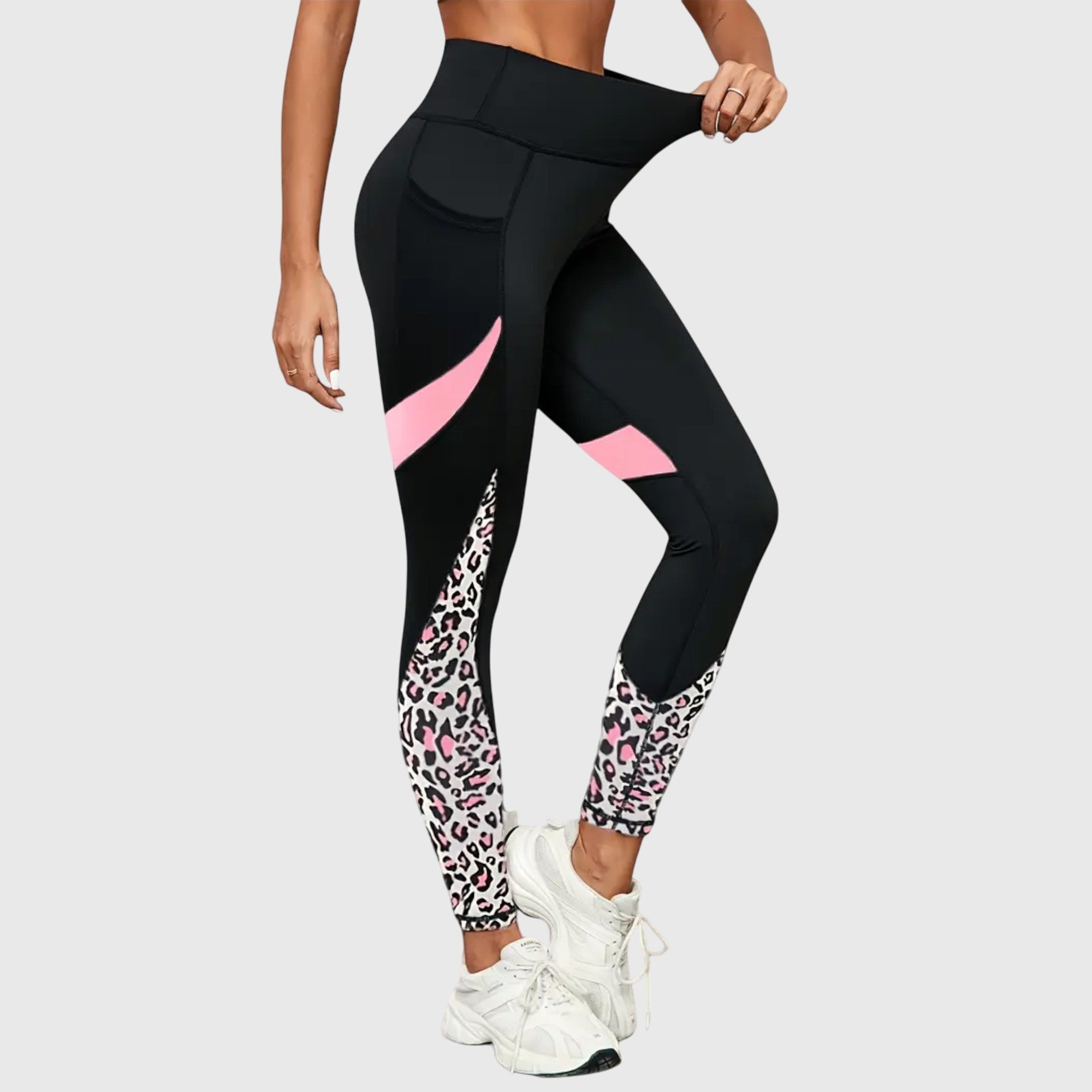 Clara | High-Waisted Leopard Print Workout Pants