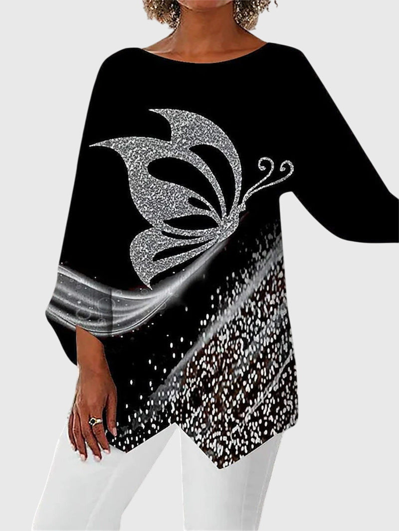 Clara | Elegant Crew Neck Top