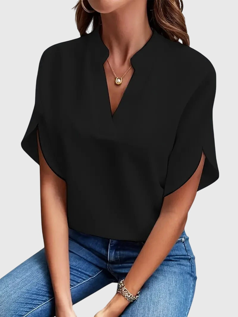 Clara | Soft and Elegant V-Neck Shirt