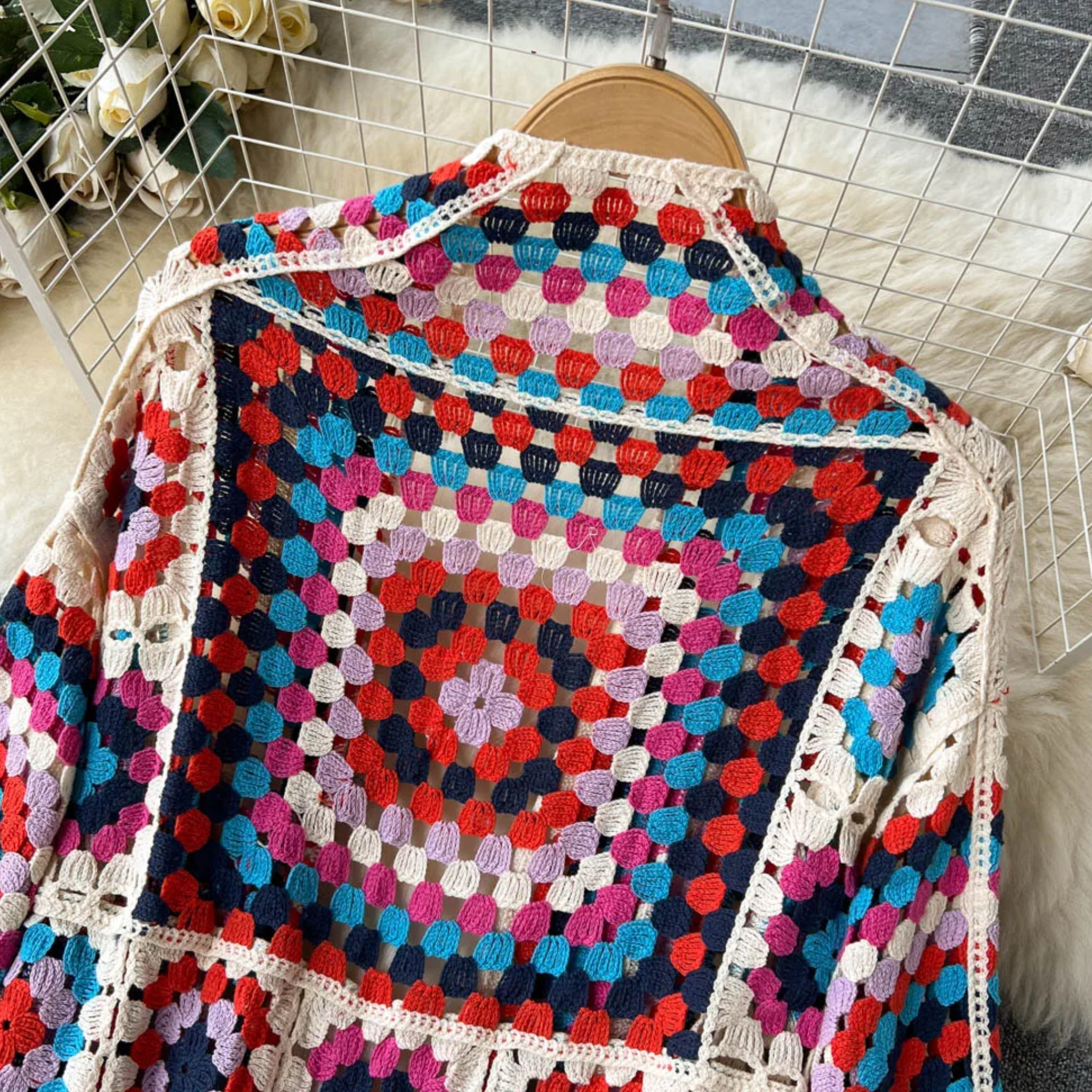 Silvia™ - Farverig strikket cardigan