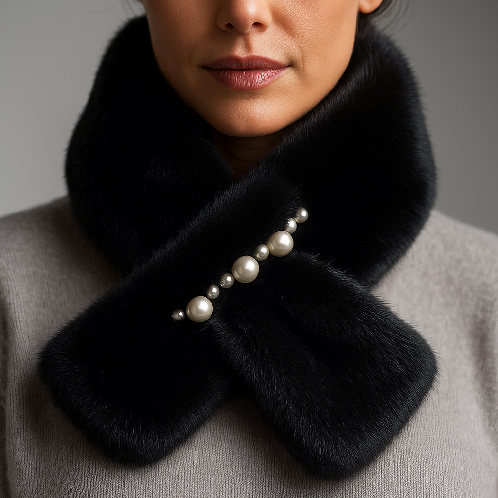 Pearl Velvet Cashmere Scarf