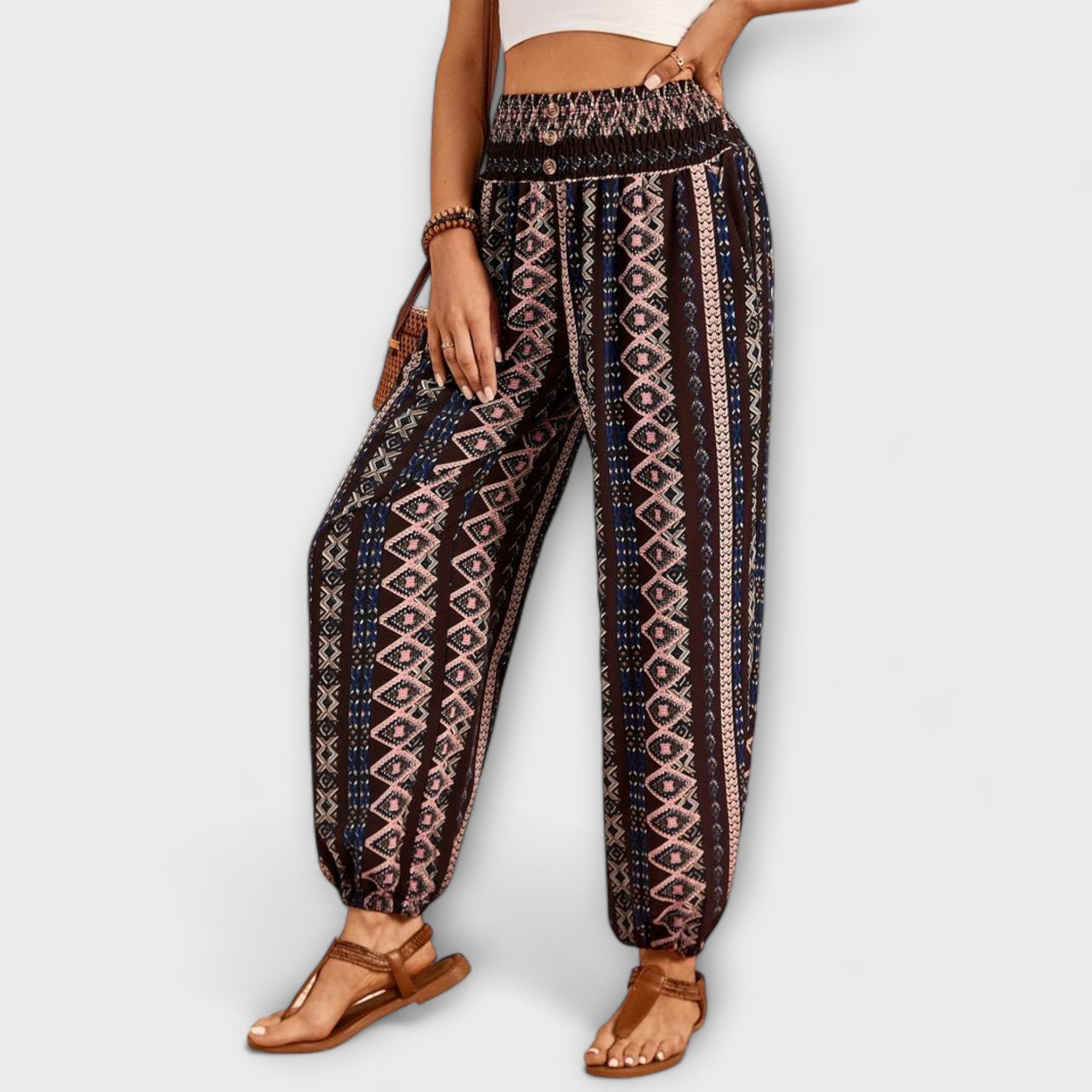 Clara | Ethnic Graphic Pants