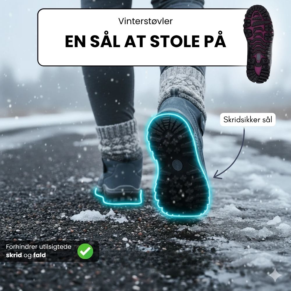 Vinterstøvler – skridsikker sål