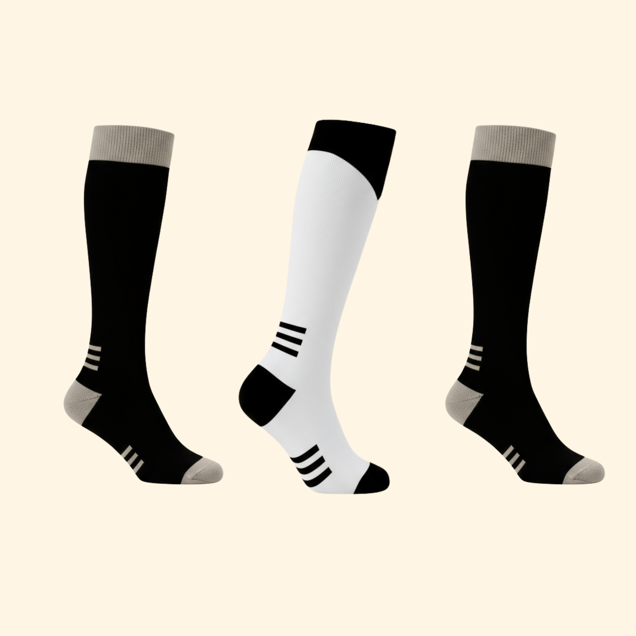 LÉON Recovery Compression Sock BlisterShield™ Knee 3-Pack