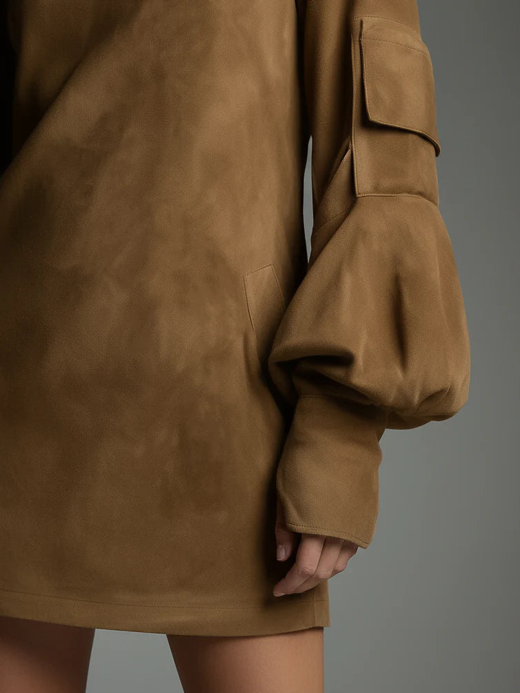 Marlowe | Vintage Suede Mini Dress