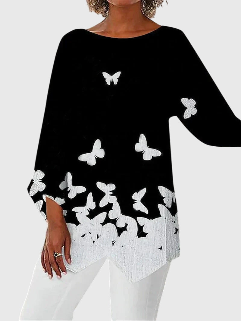 Clara | Elegant Crew Neck Top