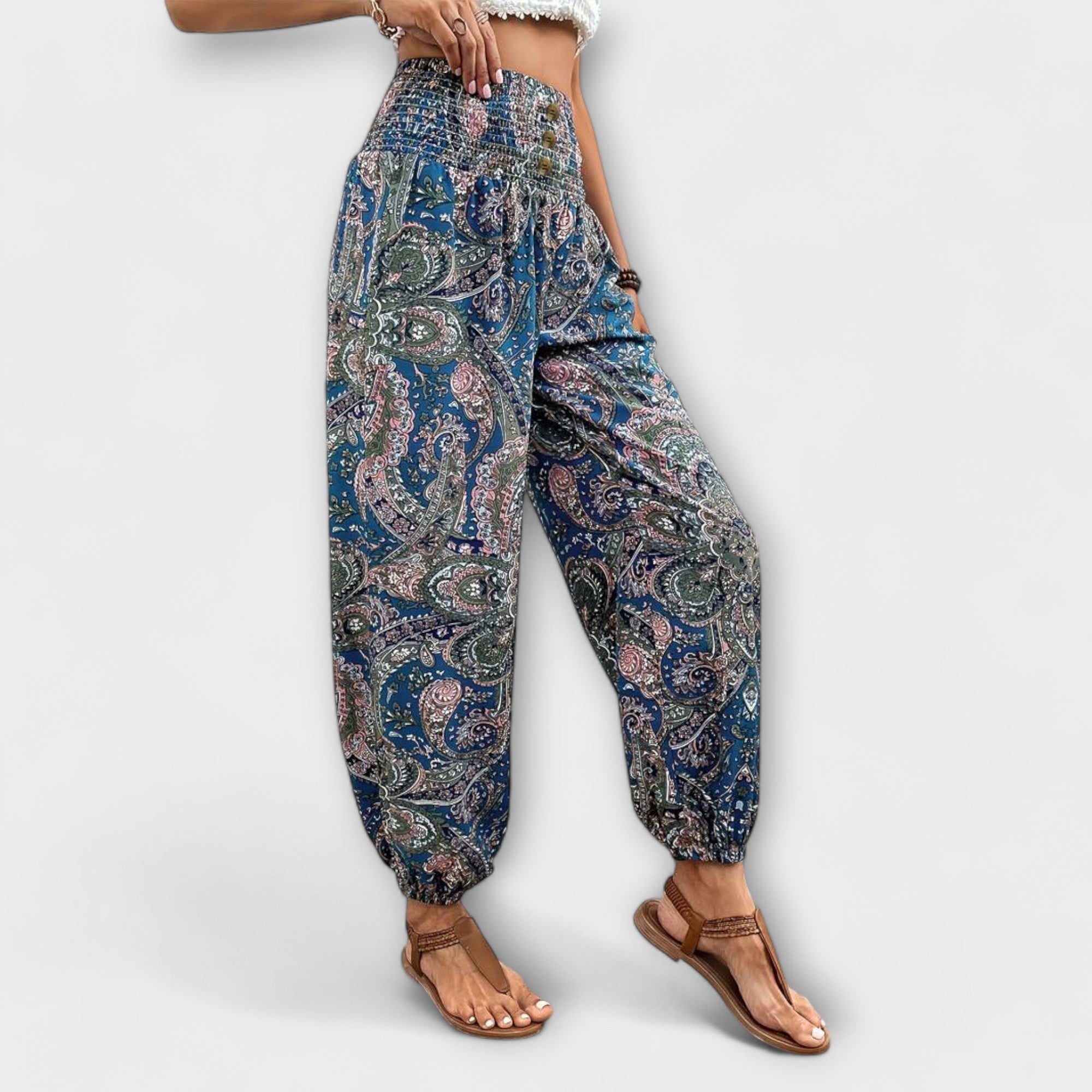 Clara | Ethnic Graphic Pants