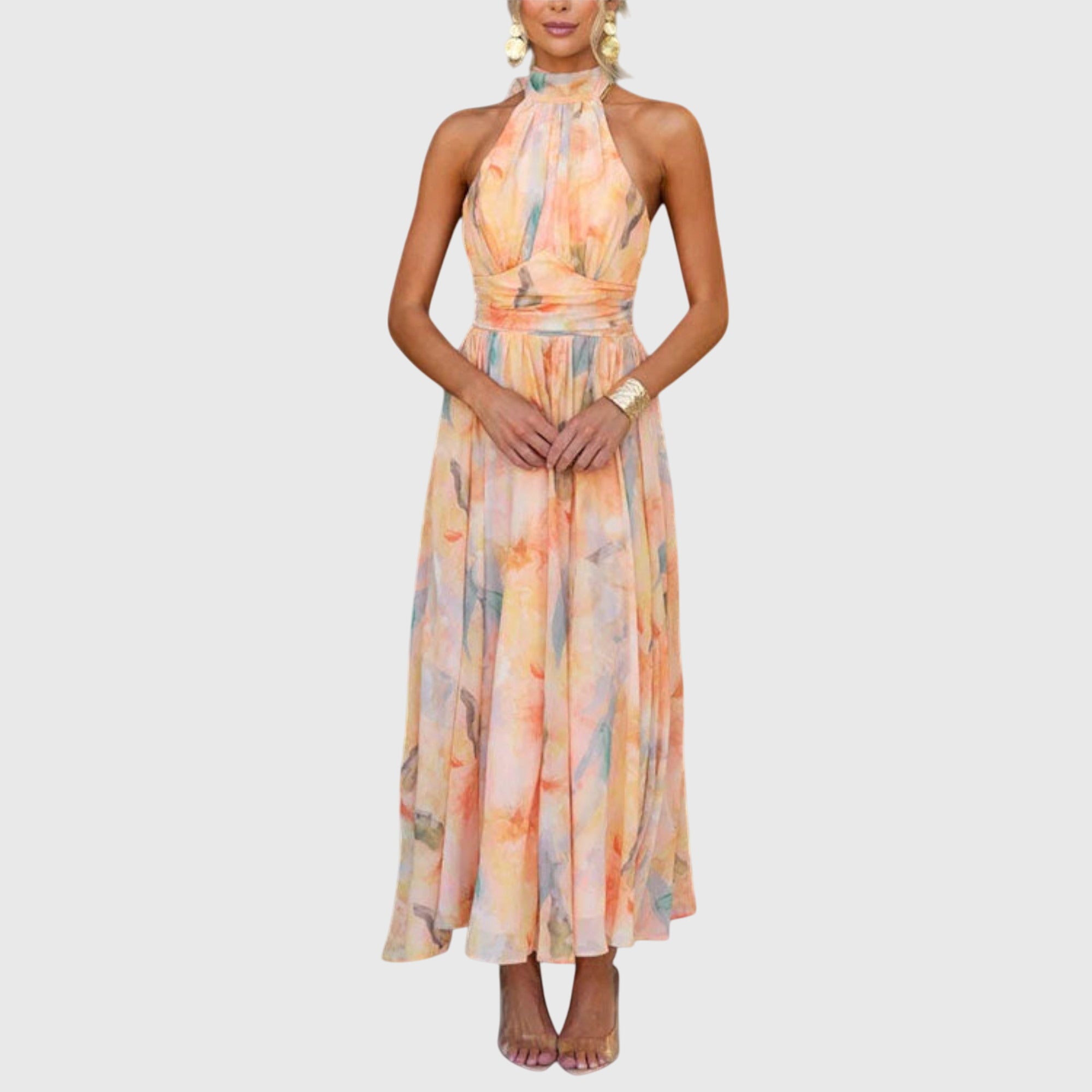 Clara | Halter Maxi Dress